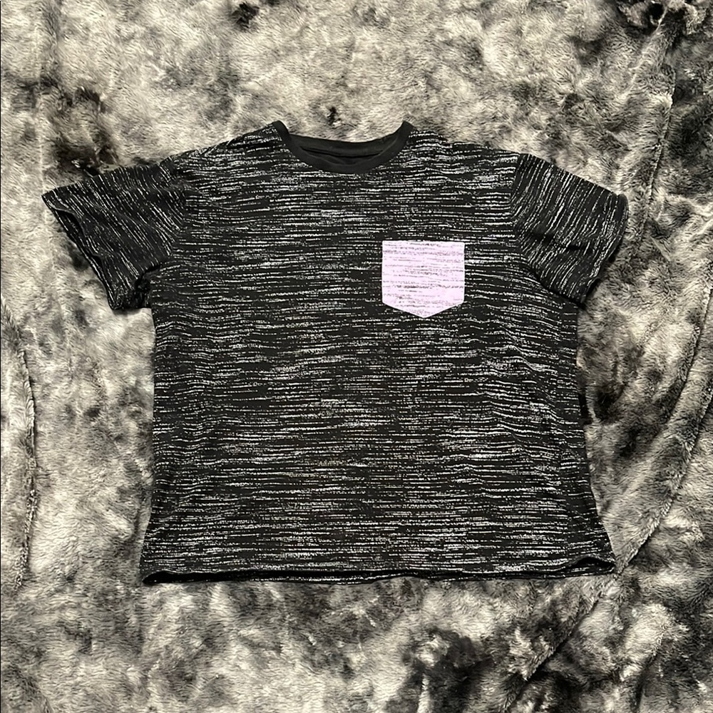 Rue21 Black and White Patterned Tee